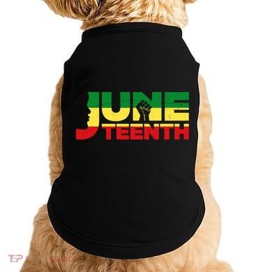 Juneteenth 1865 Freedom Black Pride Doggie Tank