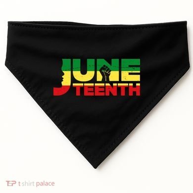 Juneteenth 1865 Freedom Black Pride USA-Made Doggie Bandana