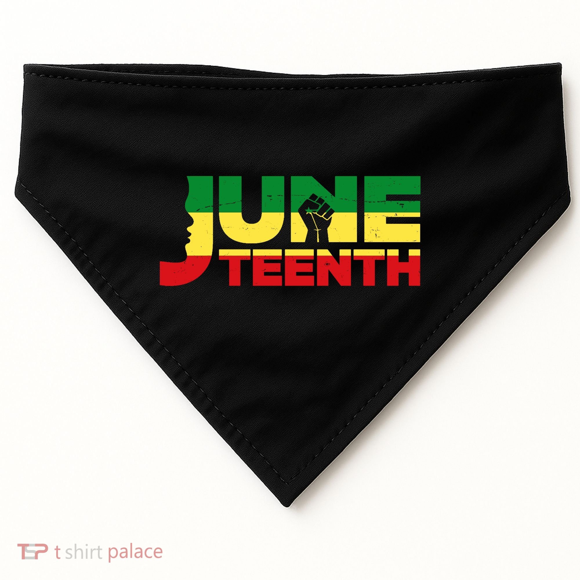 Juneteenth 1865 Freedom Black Pride USA-Made Doggie Bandana