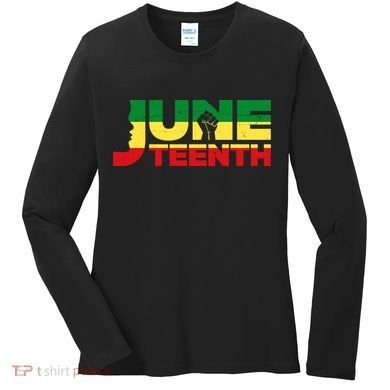 Juneteenth 1865 Freedom Black Pride Women's Long Sleeve Shirt