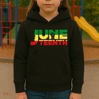 Juneteenth 1865 Freedom Black Pride Kids Hoodie thumb 3
