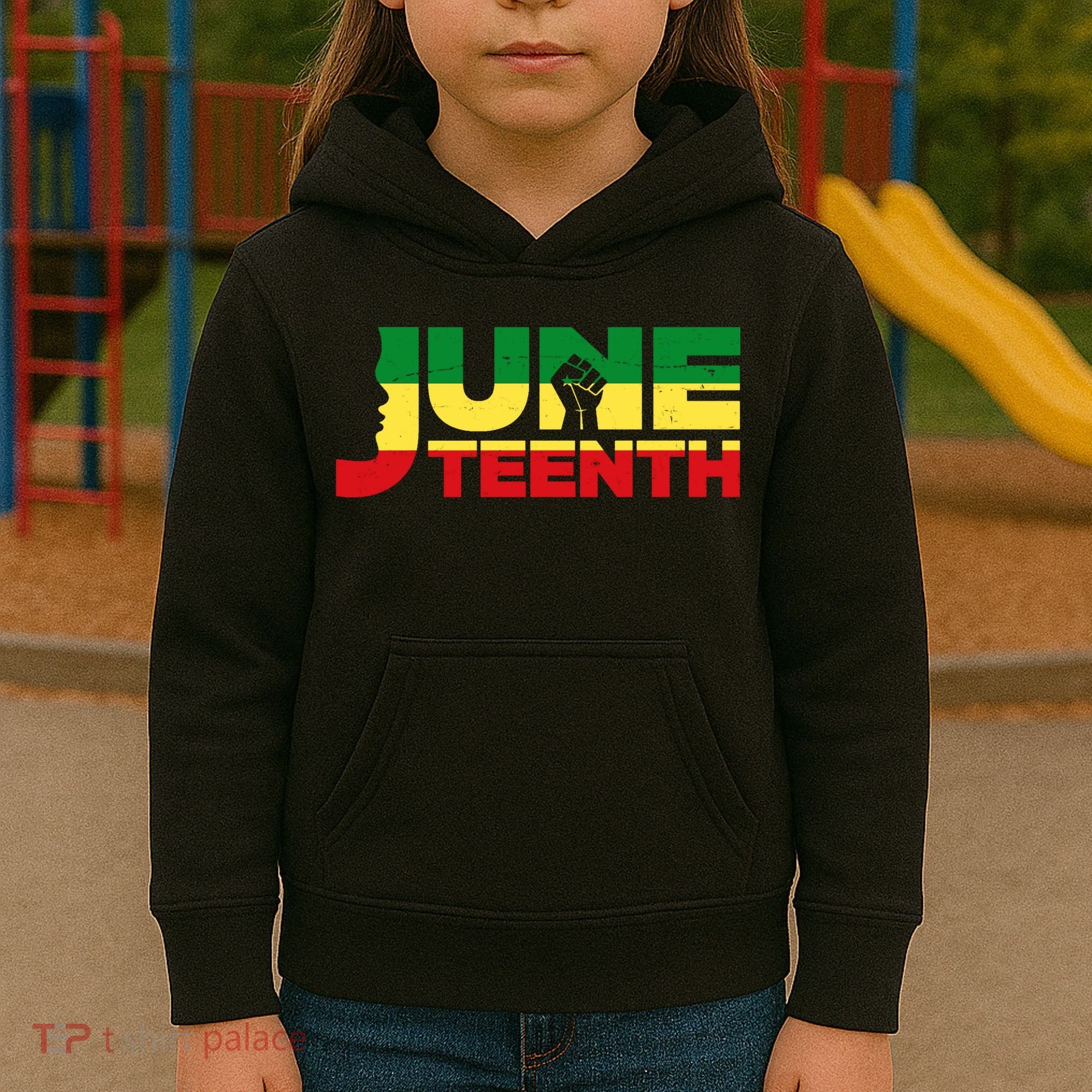 Juneteenth 1865 Freedom Black Pride Kids Hoodie