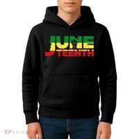 Juneteenth 1865 Freedom Black Pride Kids Hoodie thumb 4