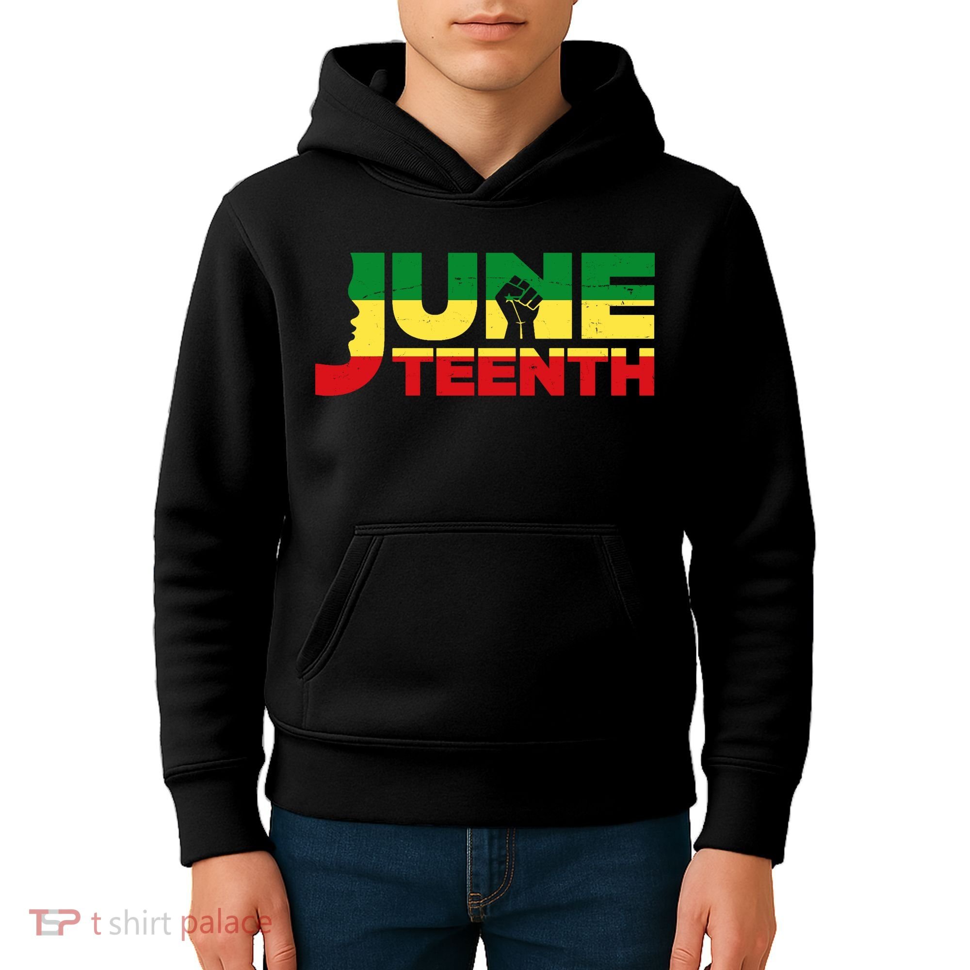 Juneteenth 1865 Freedom Black Pride Kids Hoodie