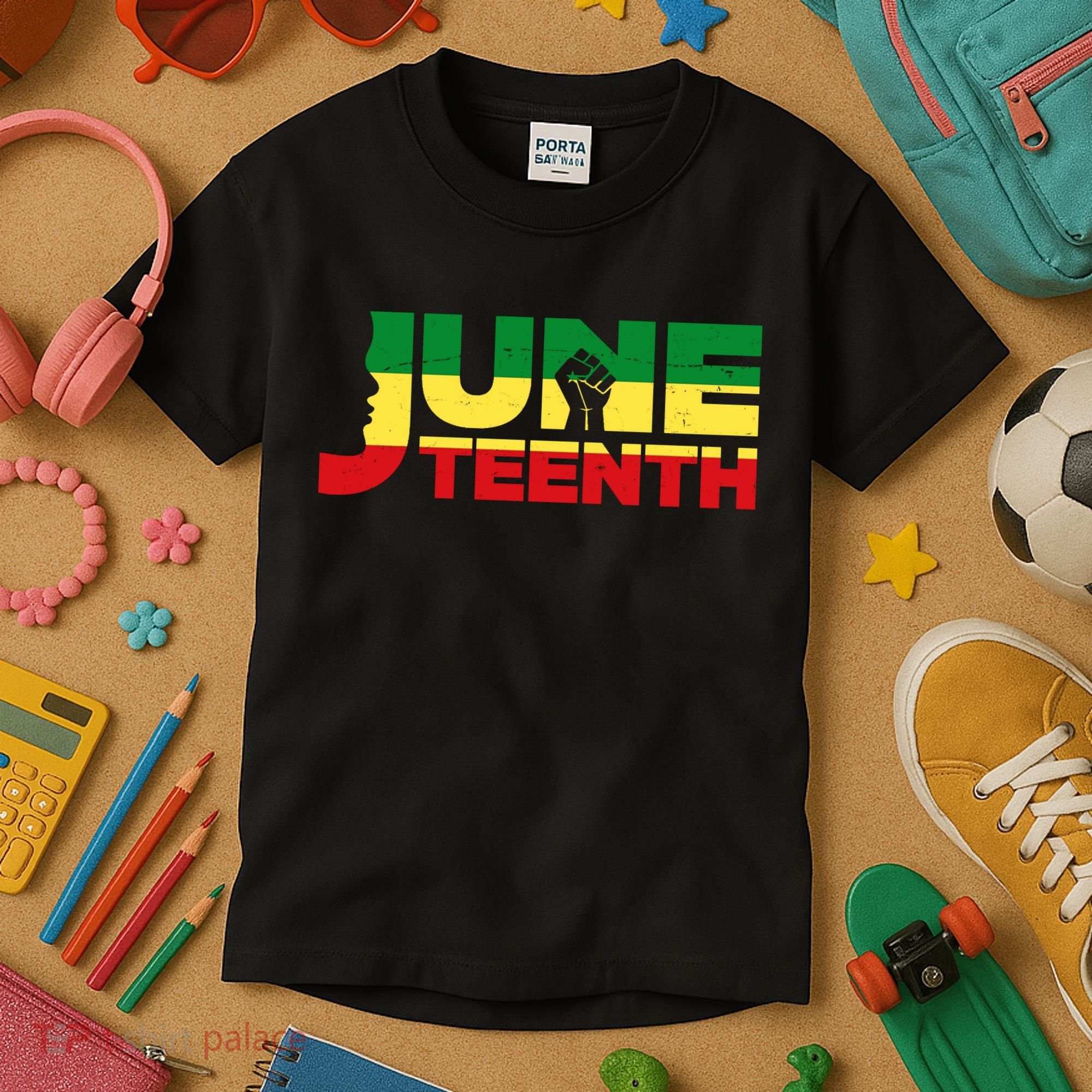 Juneteenth 1865 Freedom Black Pride Kids T-Shirt
