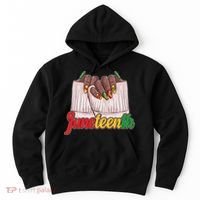 Juneteenth 1865 Finger Nails Manicure Hoodie thumb 0