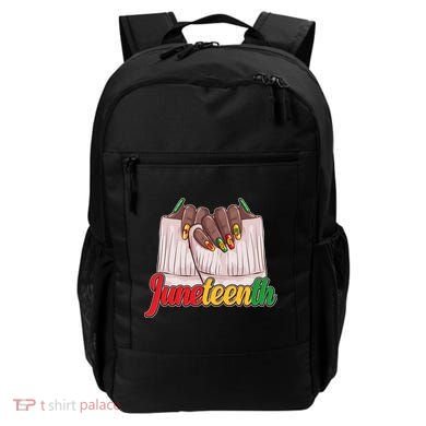 Juneteenth 1865 Finger Nails Manicure Backpack