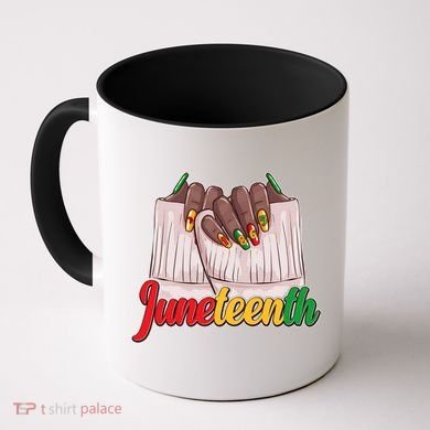 Juneteenth 1865 Finger Nails Manicure Coffee Mug