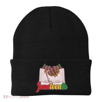 Juneteenth 1865 Finger Nails Manicure Beanie