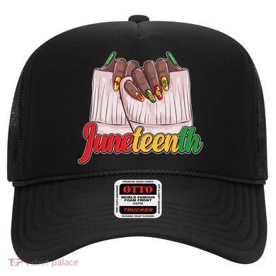 Juneteenth 1865 Finger Nails Manicure Hat