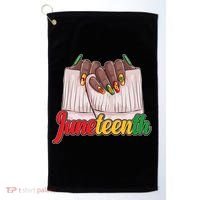 Juneteenth 1865 Finger Nails Manicure Golf Towel thumb 0