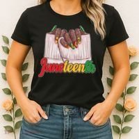 Juneteenth 1865 Finger Nails Manicure Women's T-Shirt thumb 2