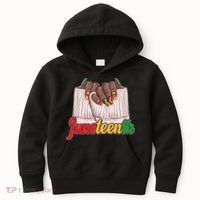 Juneteenth 1865 Finger Nails Manicure Kids Hoodie thumb 0