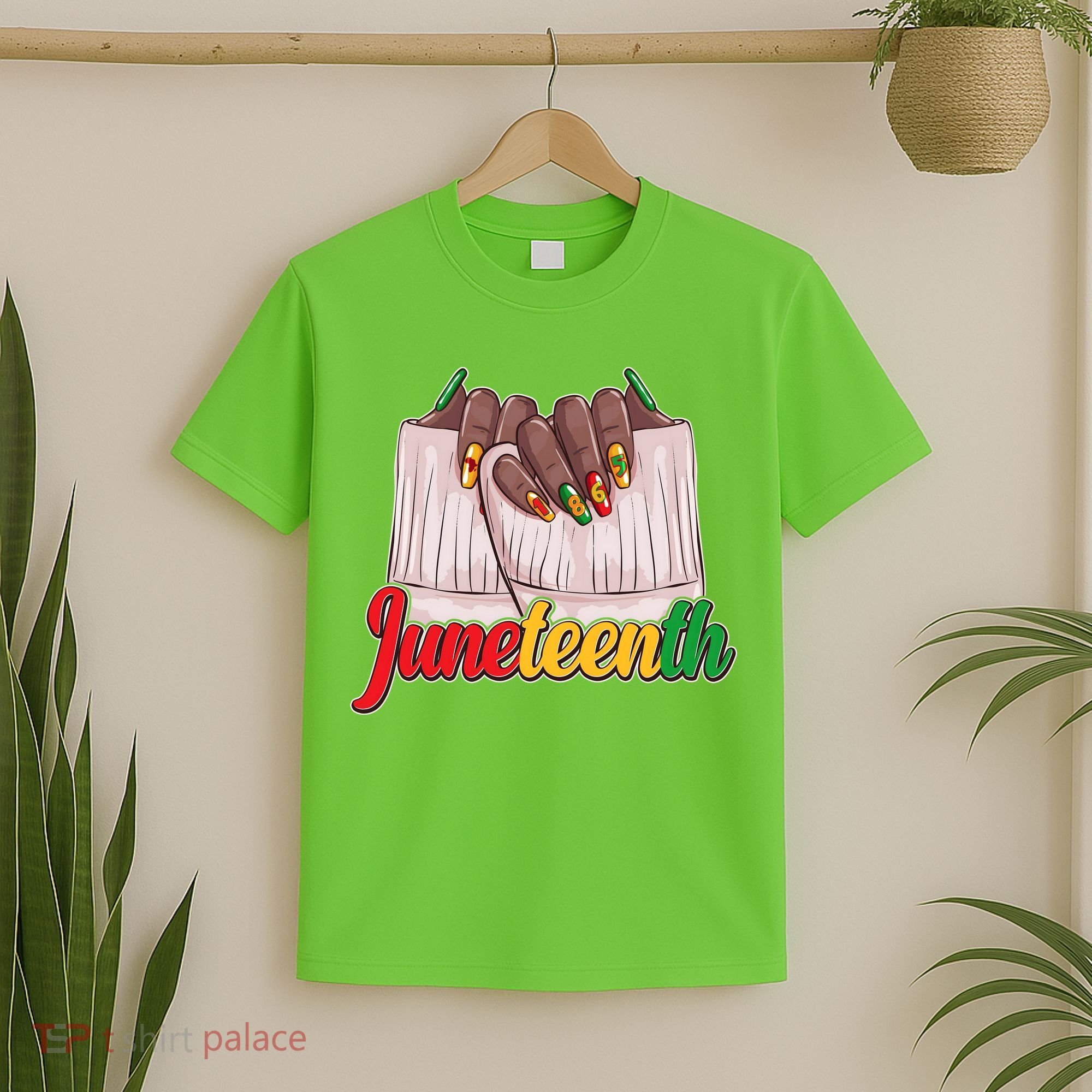 Juneteenth 1865 Finger Nails Manicure T-Shirt