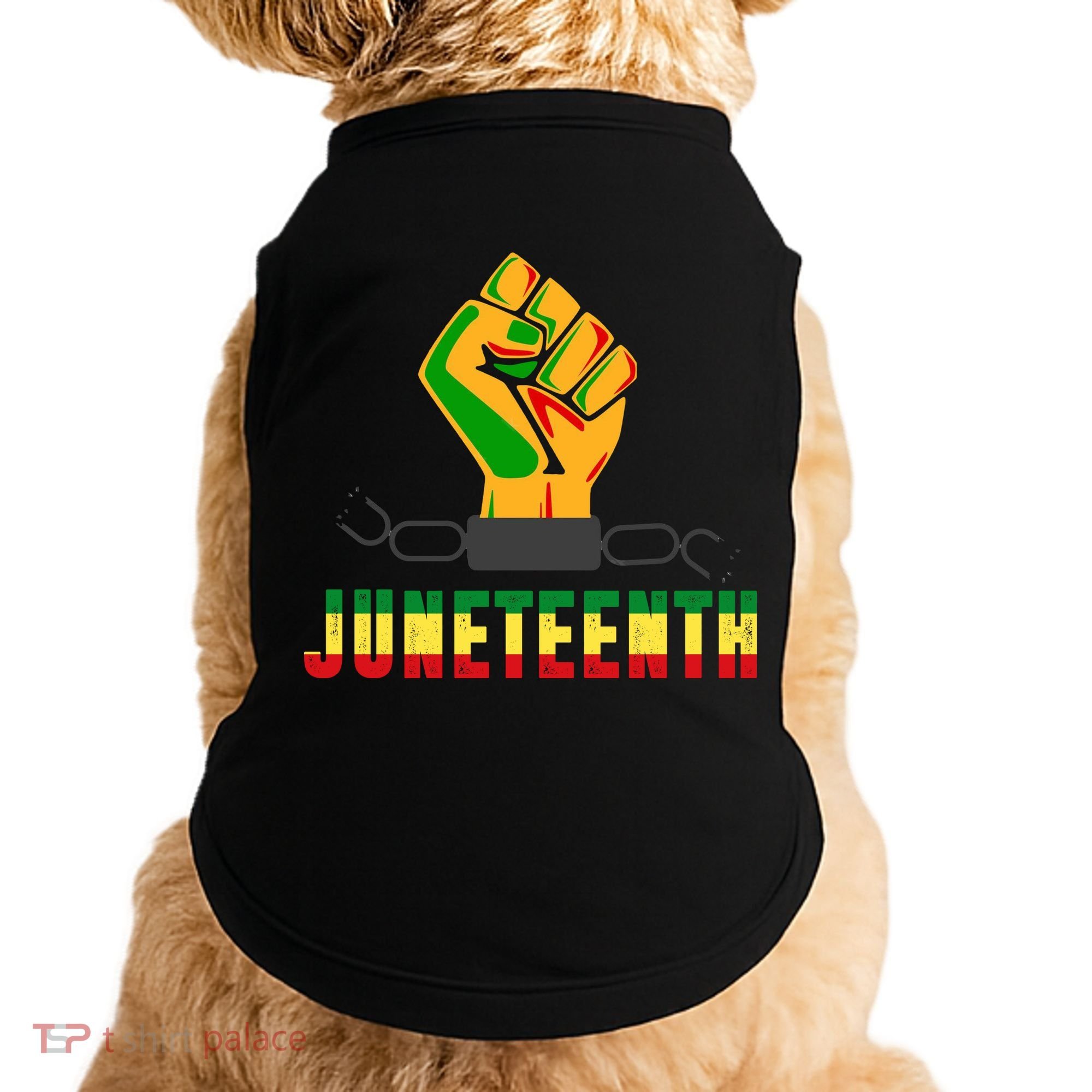 Juneteenth 1865 Hands In Chain Doggie Tank