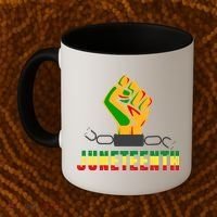 Juneteenth 1865 Hands In Chain Coffee Mug thumb 2