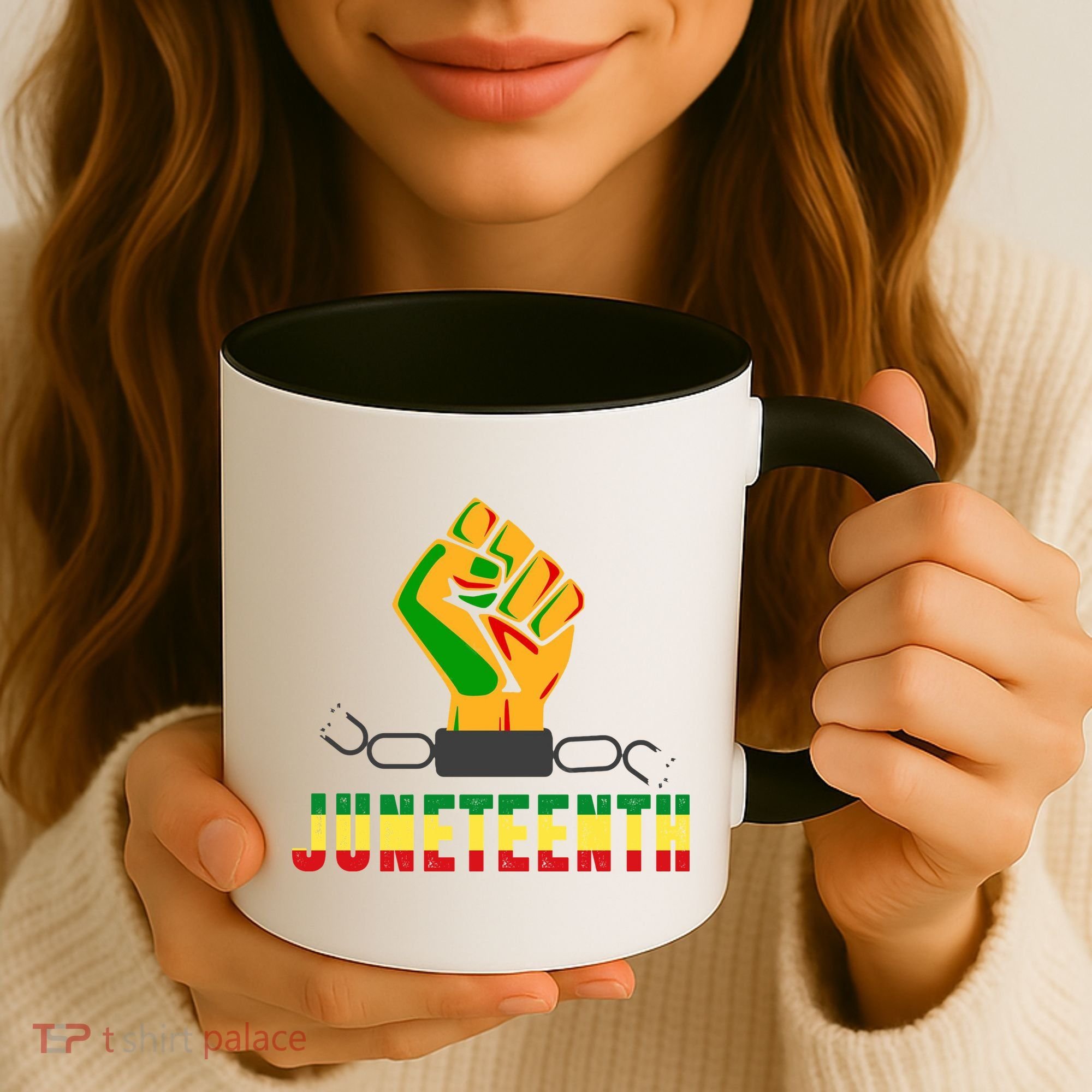 Juneteenth 1865 Hands In Chain Coffee Mug