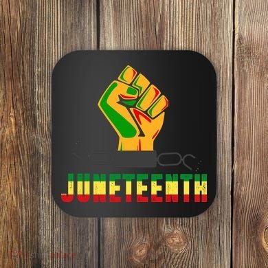 Juneteenth 1865 Hands In Chain Coaster
