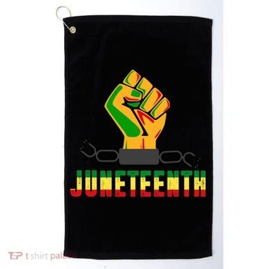 Juneteenth 1865 Hands In Chain Golf Towel