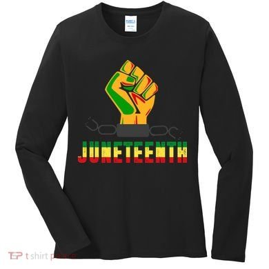 Juneteenth 1865 Hands In Chain Women's Long Sleeve Shirt