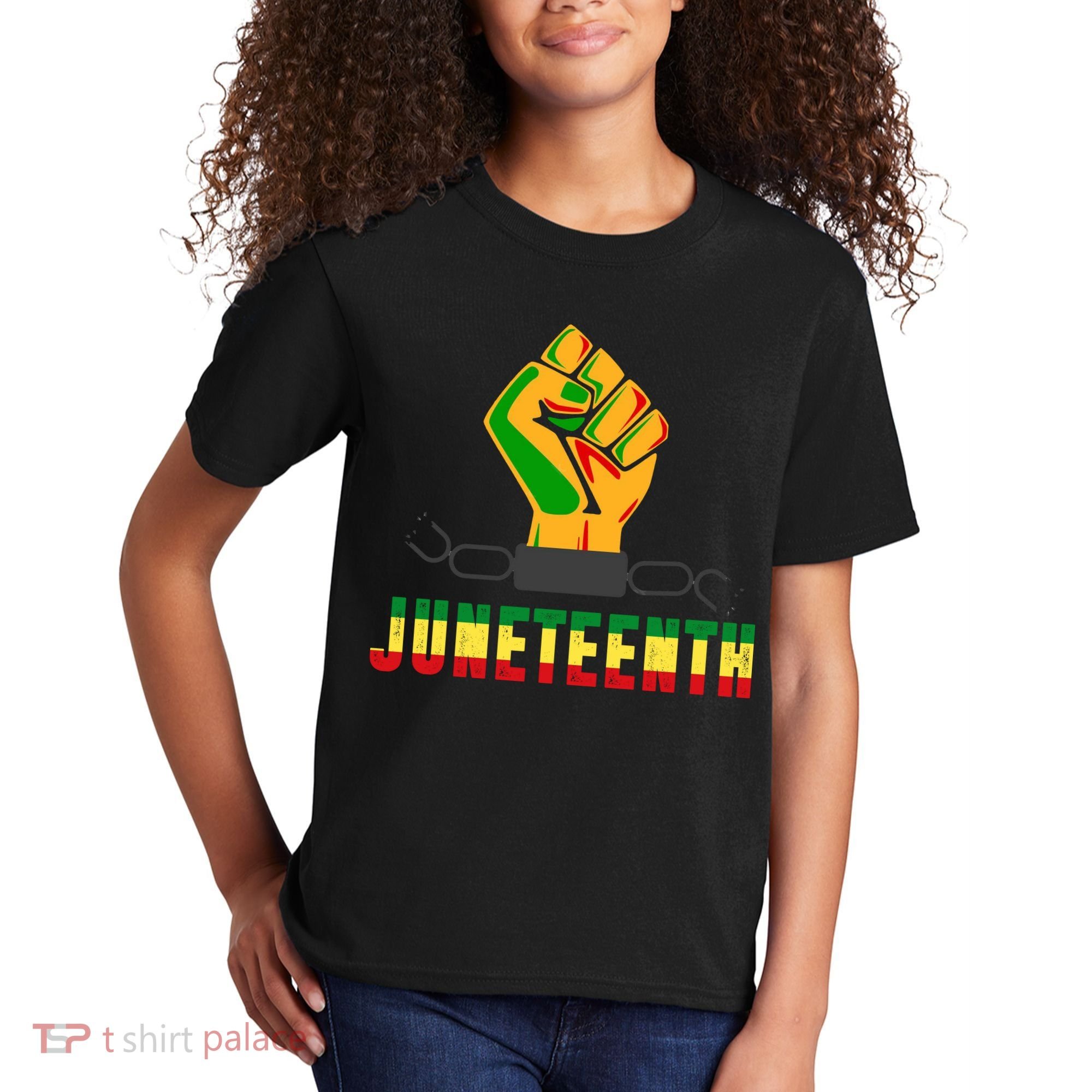 Juneteenth 1865 Hands In Chain Kids T-Shirt