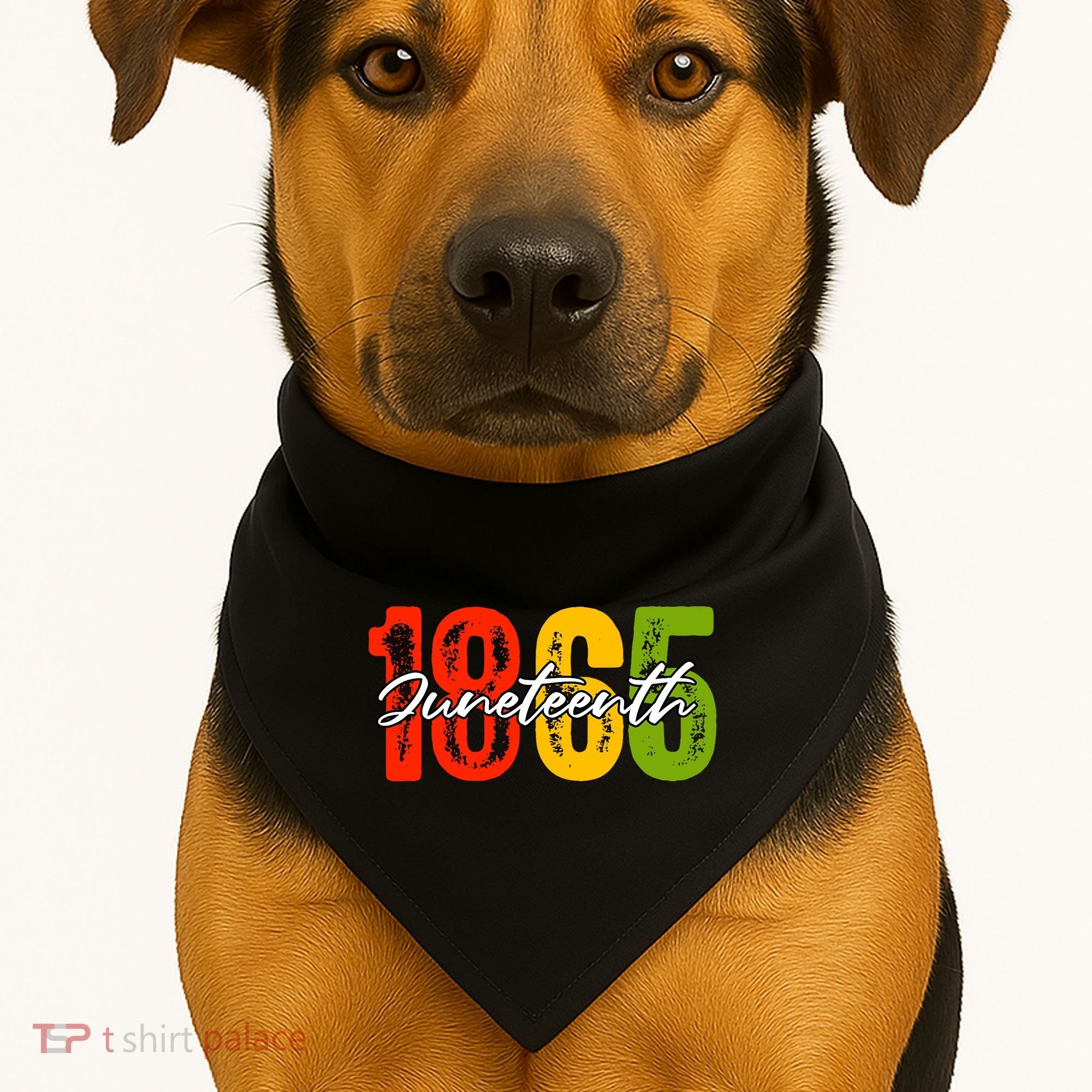 Juneteenth 1865 USA-Made Doggie Bandana