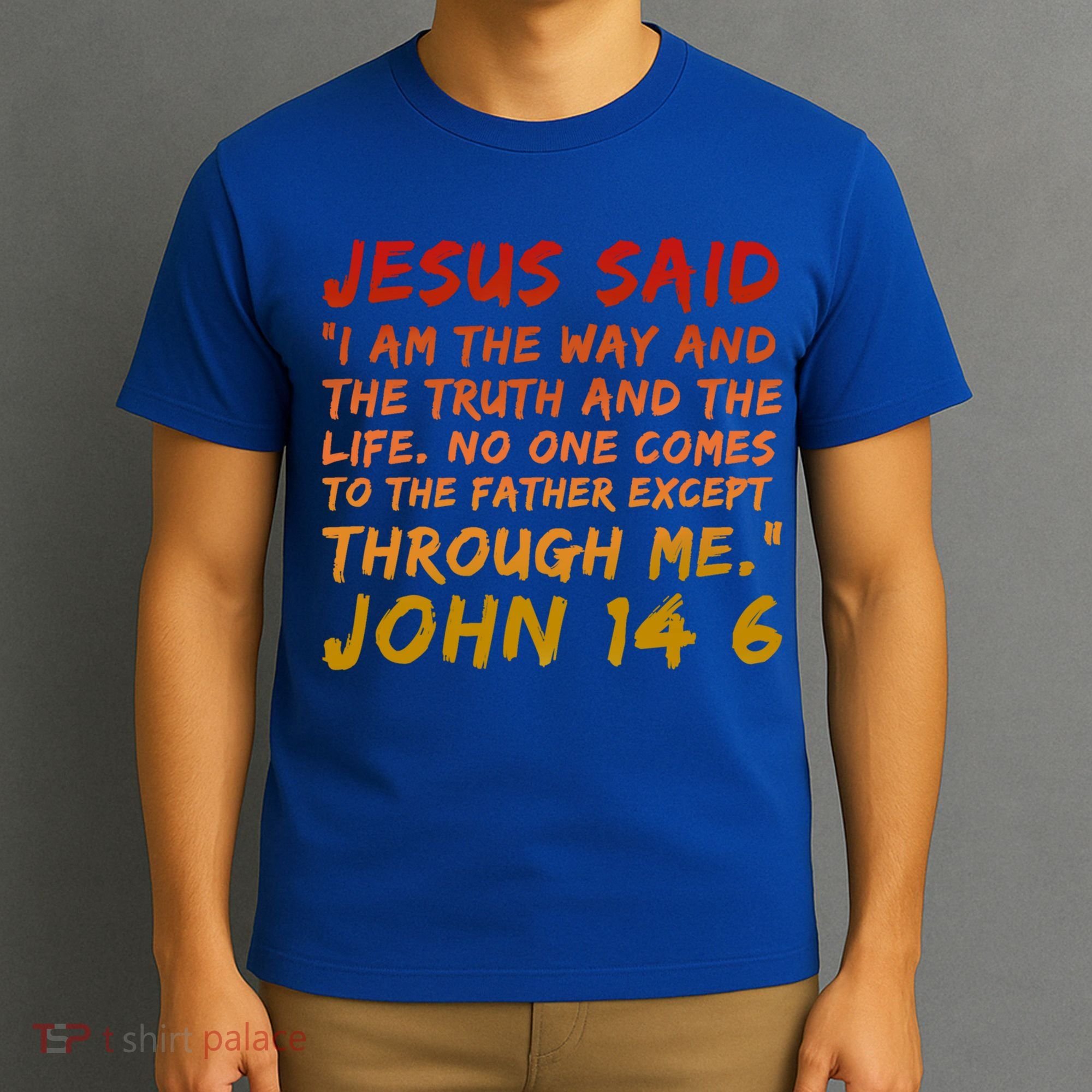 John 14:6 Jesus Said I Am The Way The Truth And The Life Cool Gift T-Shirt