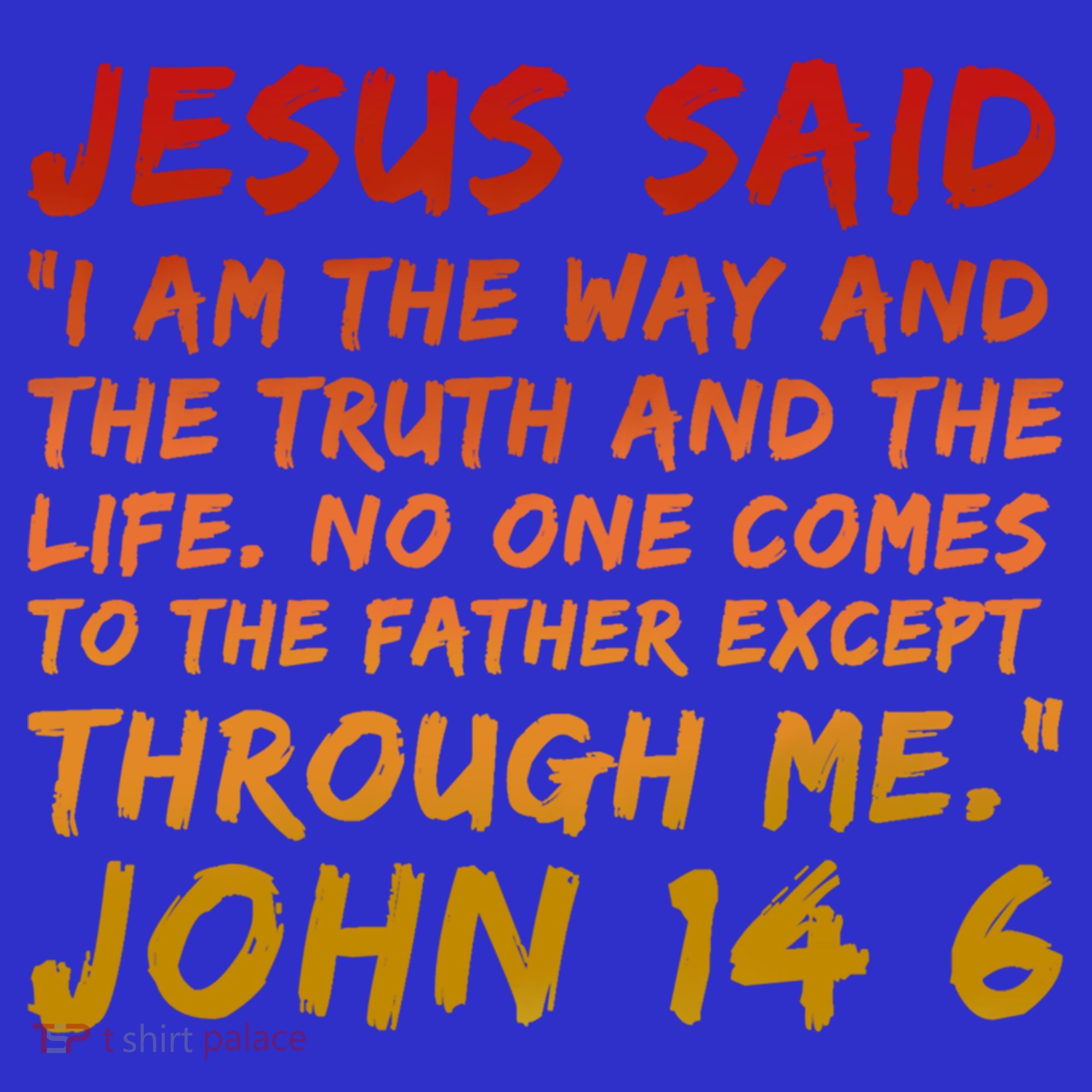 John 14:6 Jesus Said I Am The Way The Truth And The Life Cool Gift T-Shirt