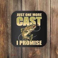 Just 1 More Cast I Promise Fish Fishing Coaster thumb 0