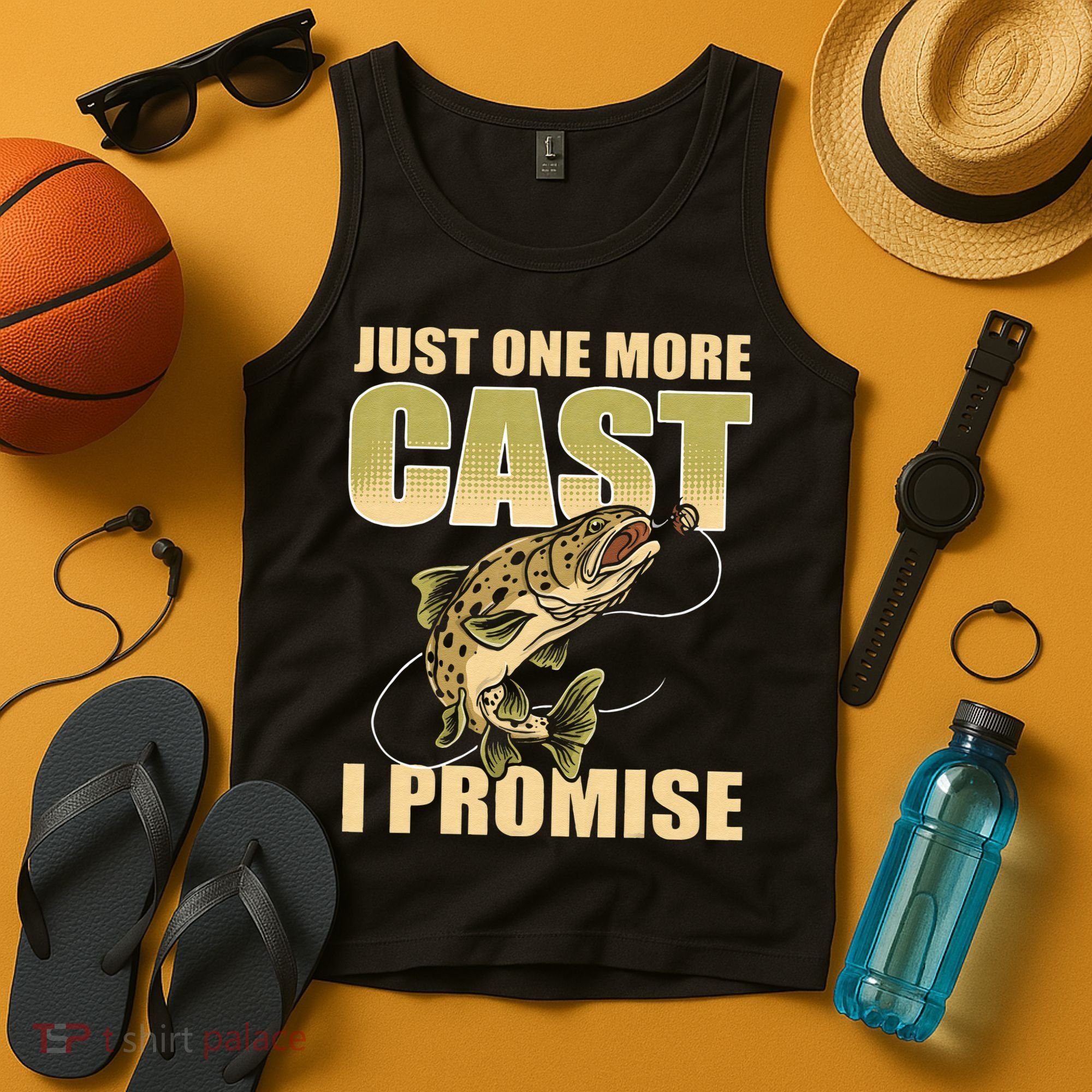 Just 1 More Cast I Promise Fish Fishing Tank Top