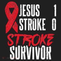 Jesus 1 Stroke 0 Stoke Awareness Stroke Survivor Women's Sweatshirt thumb 2