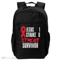 Jesus 1 Stroke 0 Stoke Awareness Stroke Survivor Backpack thumb 0