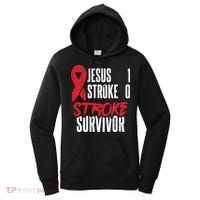 Jesus 1 Stroke 0 Stoke Awareness Stroke Survivor Women's Hoodie thumb 0
