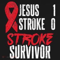 Jesus 1 Stroke 0 Stoke Awareness Stroke Survivor Women's Hoodie thumb 2