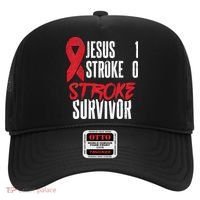 Jesus 1 Stroke 0 Stoke Awareness Stroke Survivor Hat thumb 0