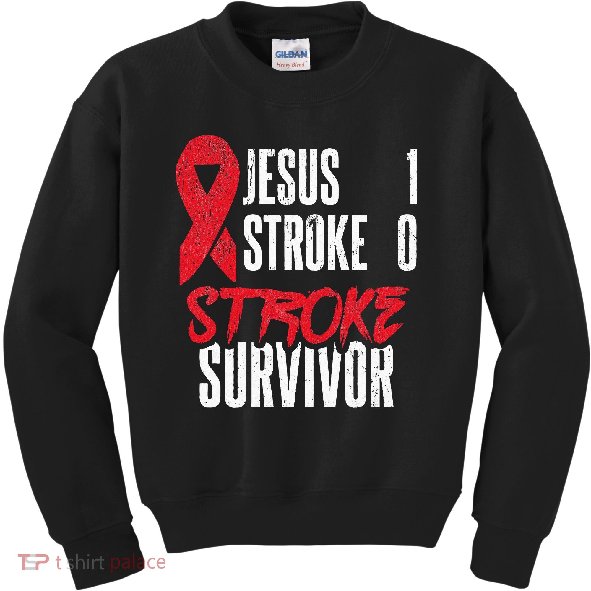 Jesus 1 Stroke 0 Stoke Awareness Stroke Survivor Kids Sweatshirt