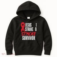 Jesus 1 Stroke 0 Stoke Awareness Stroke Survivor Kids Hoodie thumb 0