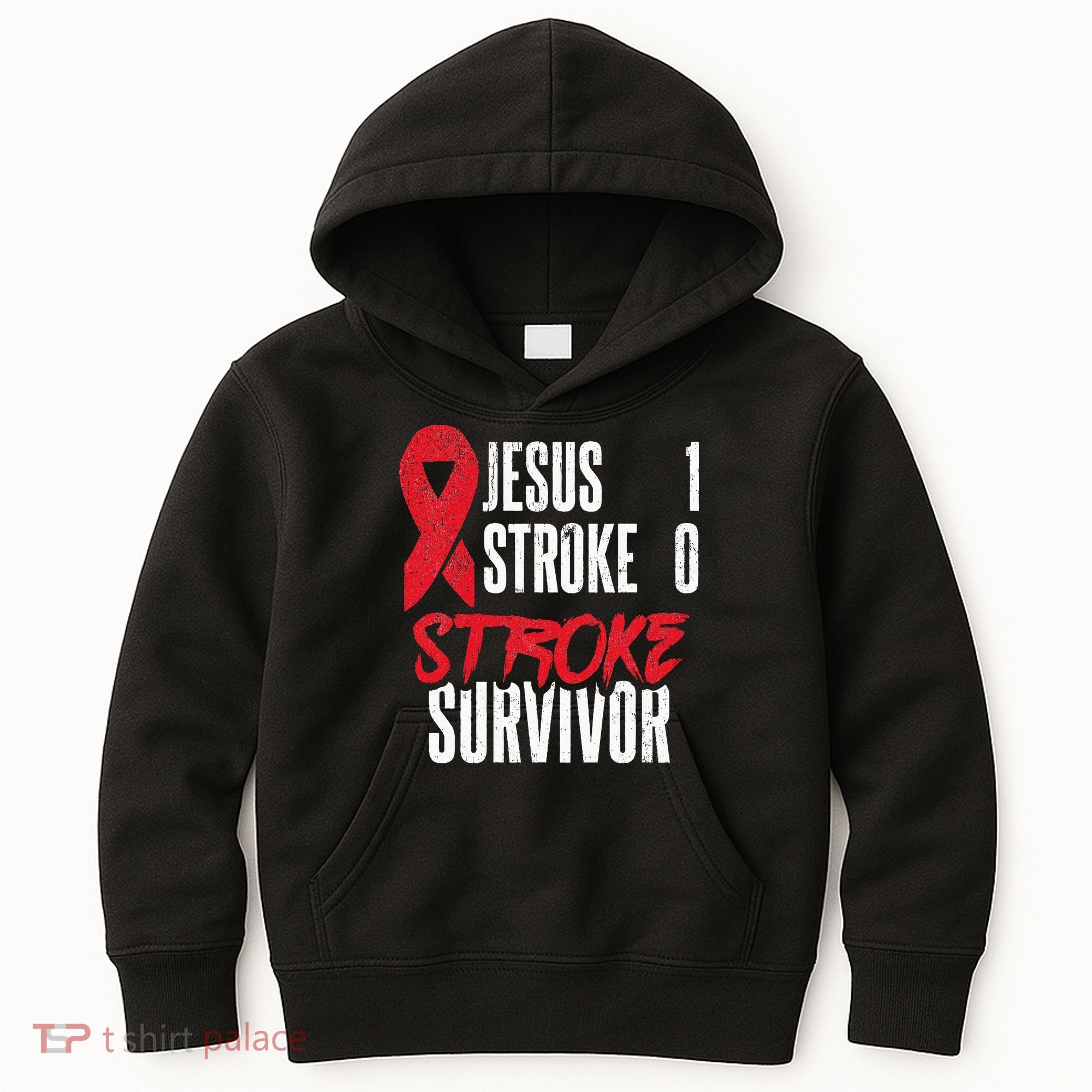 Jesus 1 Stroke 0 Stoke Awareness Stroke Survivor Kids Hoodie