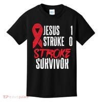 Jesus 1 Stroke 0 Stoke Awareness Stroke Survivor Kids T-Shirt thumb 0