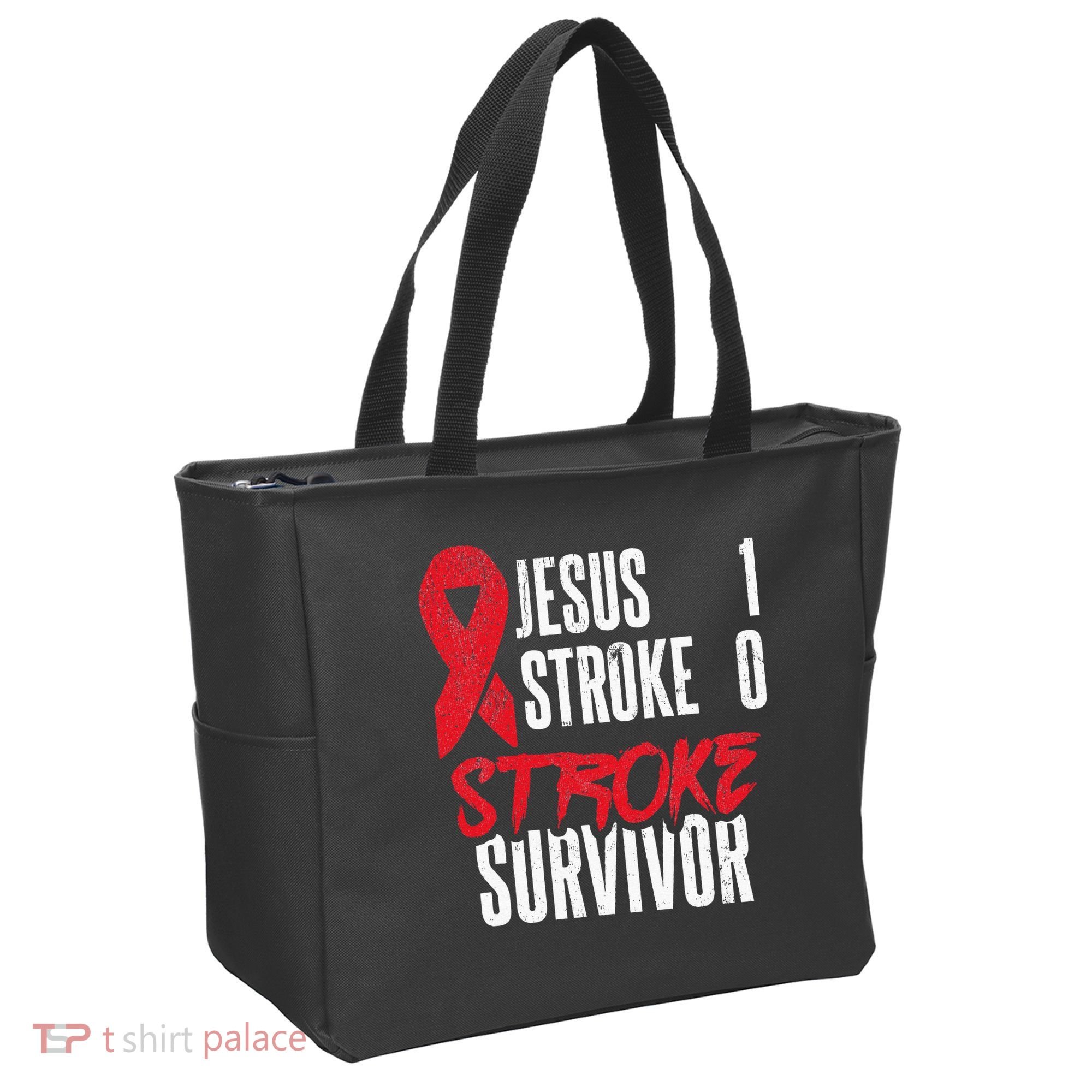 Jesus 1 Stroke 0 Stoke Awareness Stroke Survivor Tote Bag