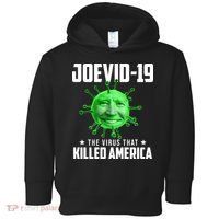 Joevid 19 The Virus That Killed America Funny Joe Biden Toddler Hoodie thumb 0