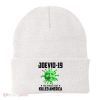 Joevid 19 The Virus That Killed America Funny Joe Biden Beanie thumb 0