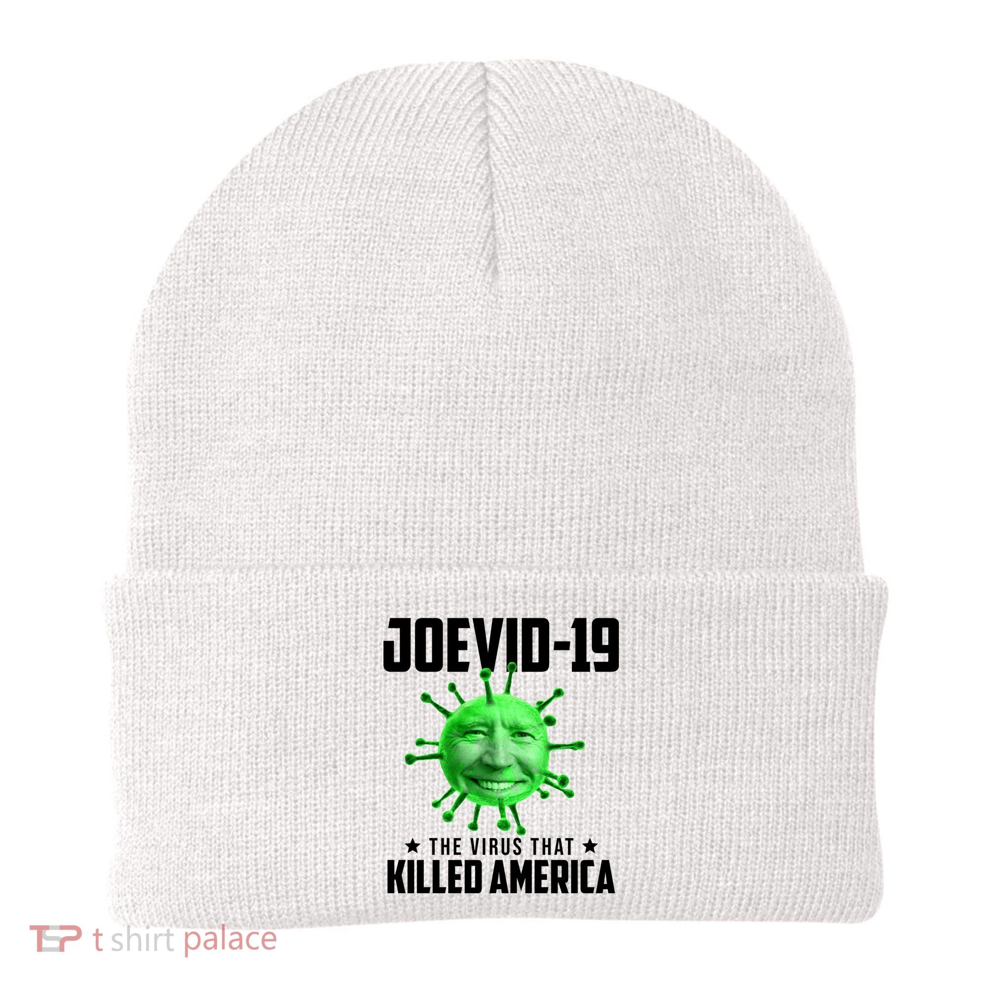 Joevid 19 The Virus That Killed America Funny Joe Biden Beanie
