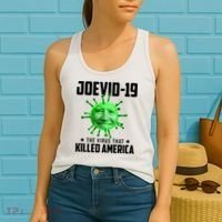 Joevid 19 The Virus That Killed America Funny Joe Biden Women's Tank Top thumb 2