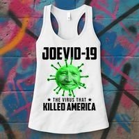 Joevid 19 The Virus That Killed America Funny Joe Biden Women's Tank Top thumb 3