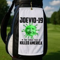 Joevid 19 The Virus That Killed America Funny Joe Biden Golf Towel thumb 2