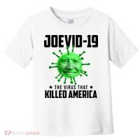 Joevid 19 The Virus That Killed America Funny Joe Biden Toddler T-Shirt thumb 0