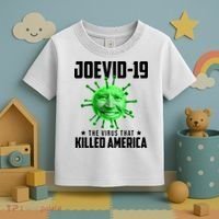 Joevid 19 The Virus That Killed America Funny Joe Biden Toddler T-Shirt thumb 3
