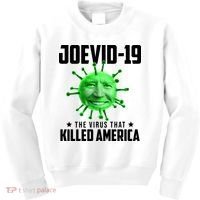 Joevid 19 The Virus That Killed America Funny Joe Biden Kids Sweatshirt thumb 0