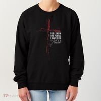 Jeremiah 2911 Christian Religious Faith Verse Cross Graphic Women's Sweatshirt thumb 0
